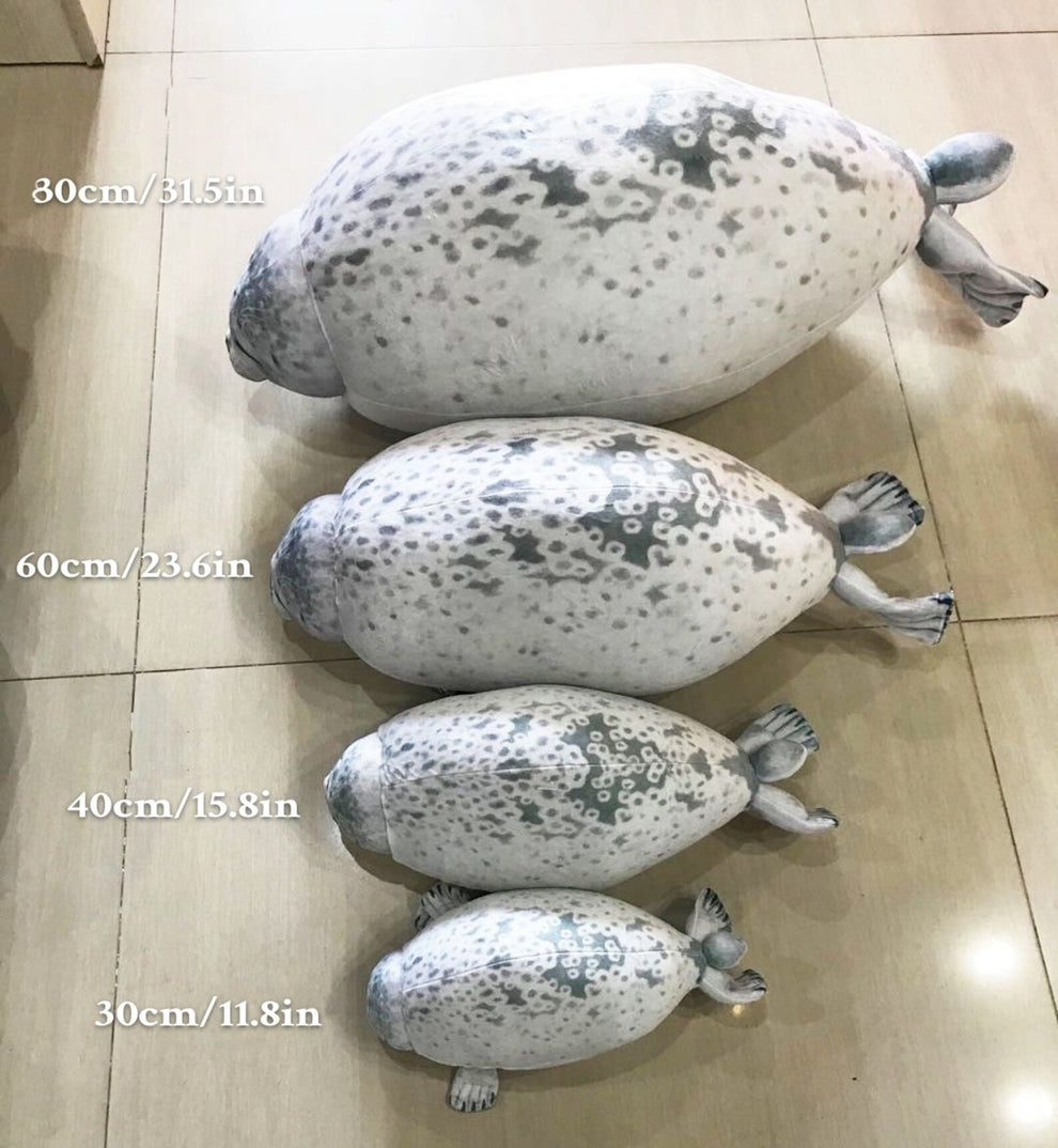 Chubby Seal Pillow Plush – Cute Stuffed Animal Toy for Snuggling – ChubSeal